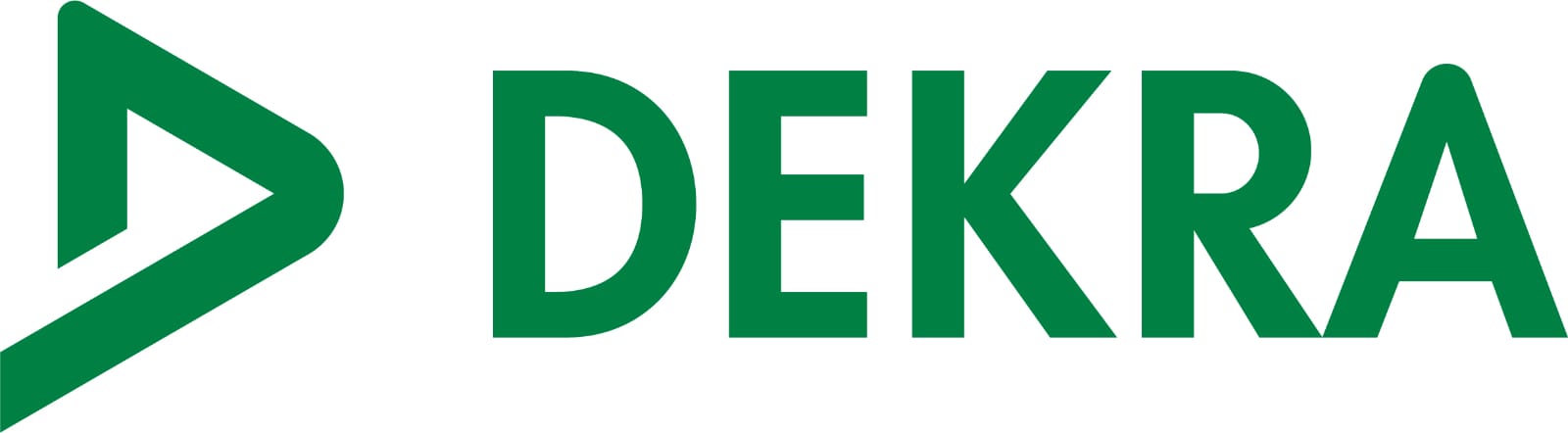 DEKRA logo in green on a white background