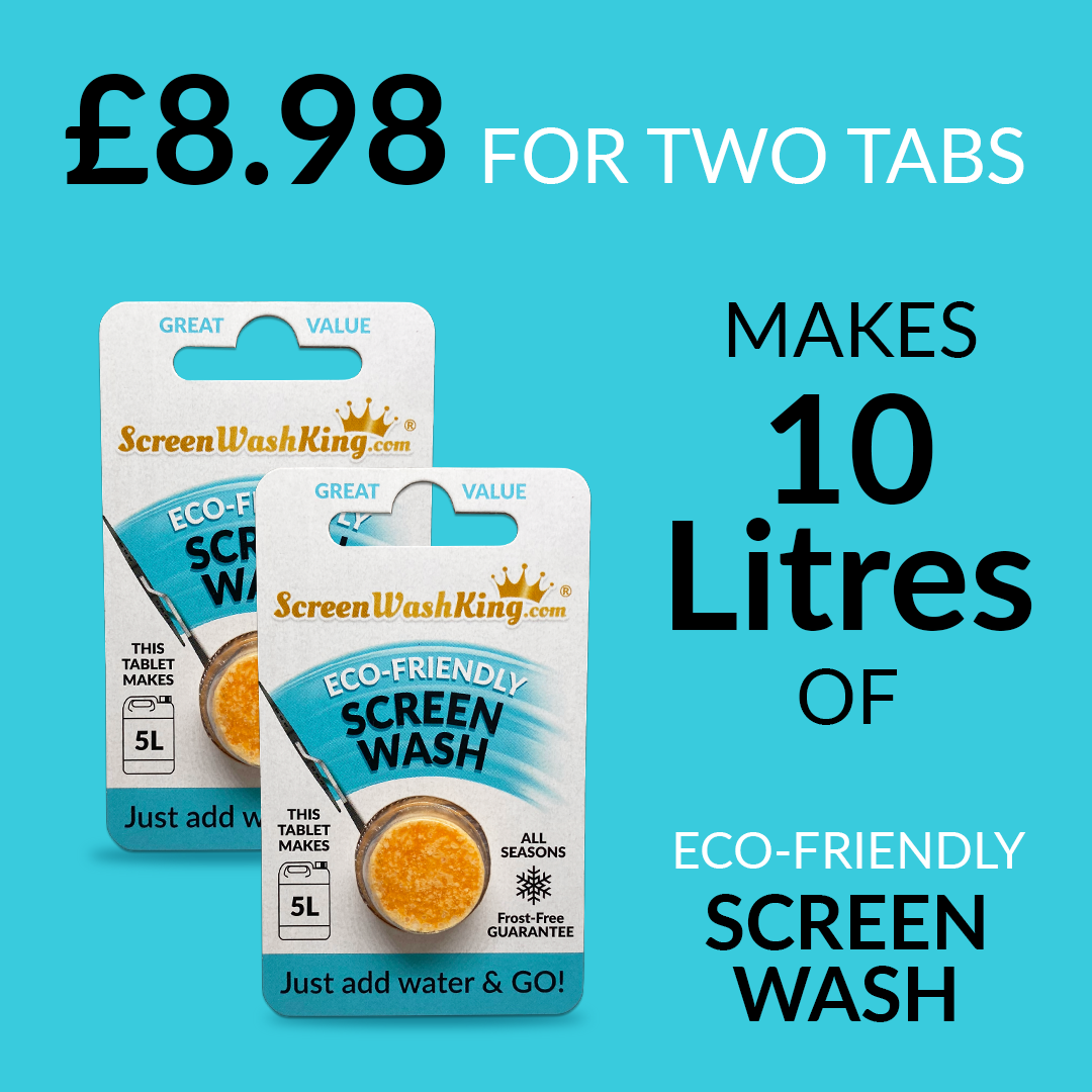 Affordable two-pack of single screen wash tablets by Screen Wash King