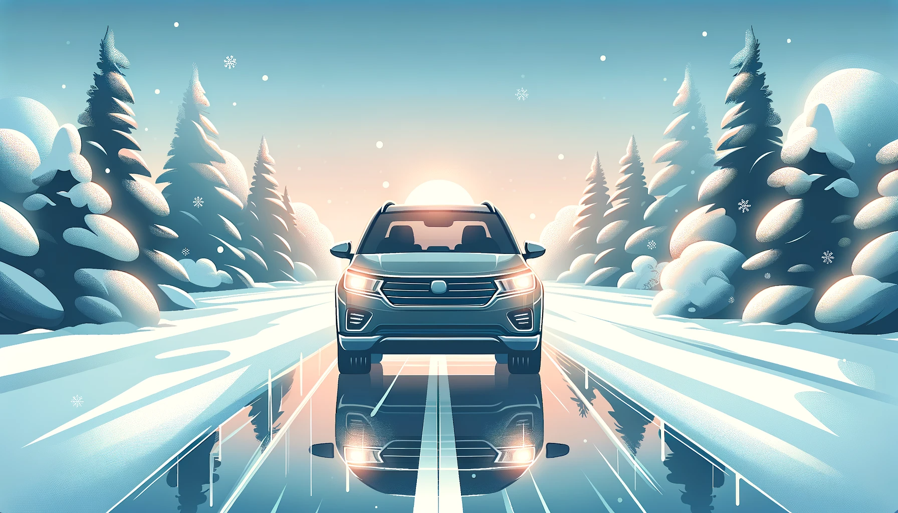 2024 Winter Screen Wash Hack Unfreeze Your Journey   Snowy Road Car 