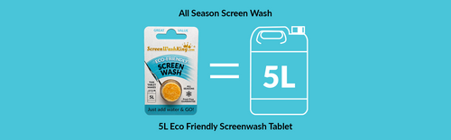 screen wash tablet image and 5l car screen wash bottle image